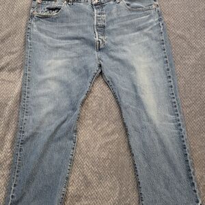 Rare Levi's 501 Big E Button Fly Denim Jeans - Men's 44x30